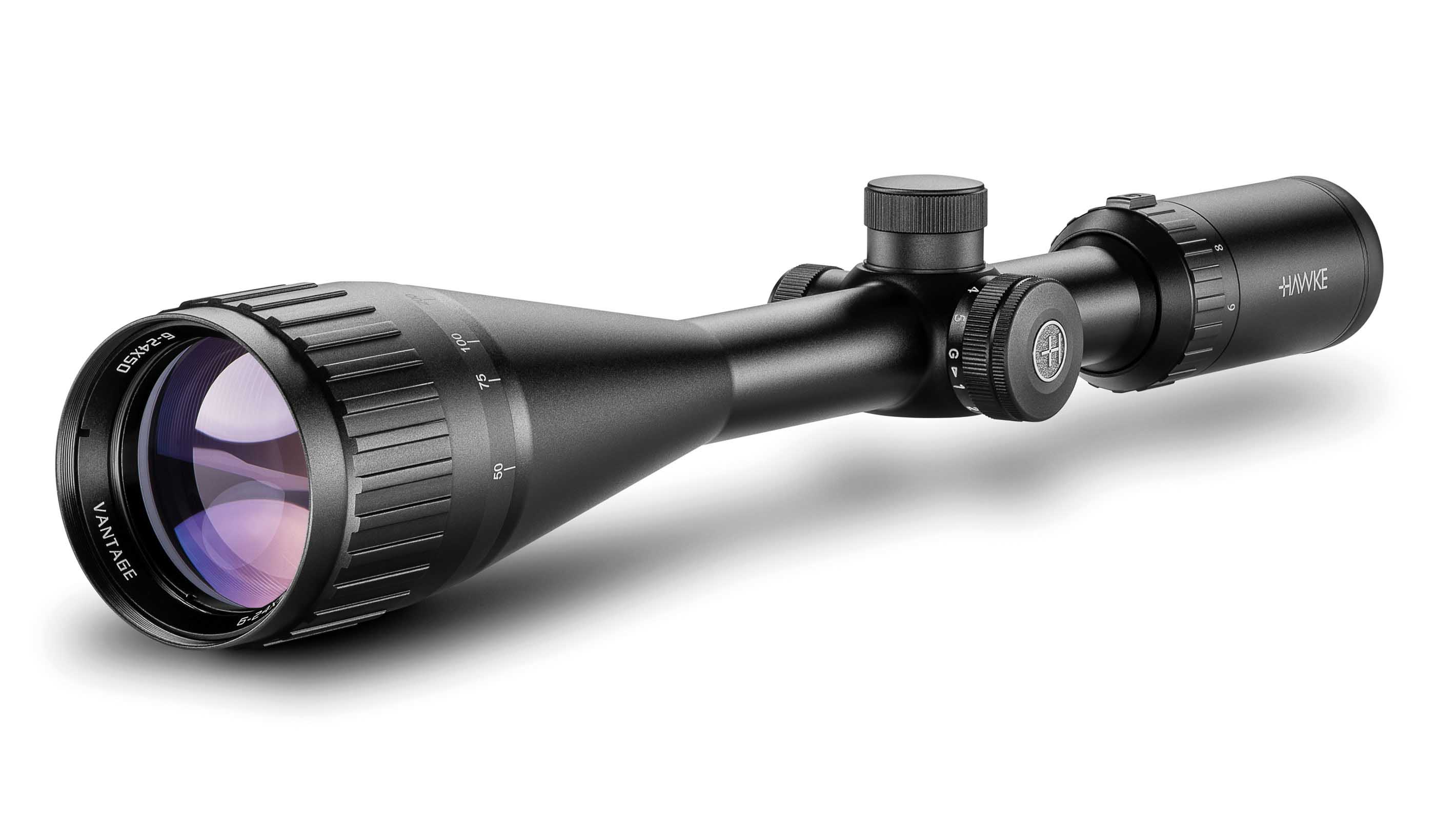 Hawke Vantage 6-24x50 AO PX Mil Dot Illuminated Telescopic Rifle Scope 14265 